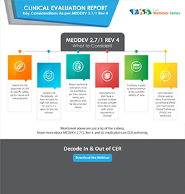 Clinical Evaluation Report key Considerations as per MEDDEV 2.7 1 REV 4
