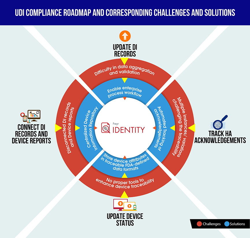 UDI Compliance Roadmap and Corresponding Challenges and Solutions
